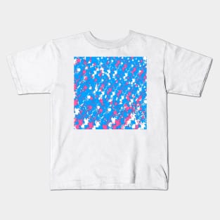 Pink on blue Kids T-Shirt